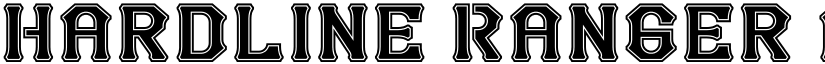 Hardline Ranger font