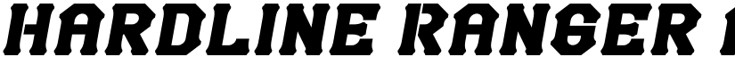 Hardline Ranger font