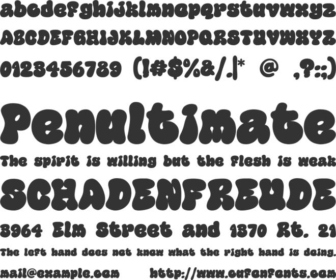 Happy Groov font preview