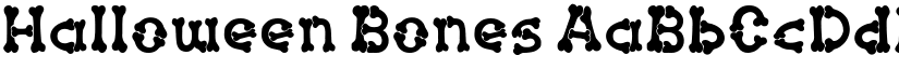 Halloween Bones font