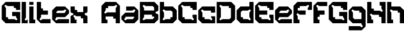 Glitex font