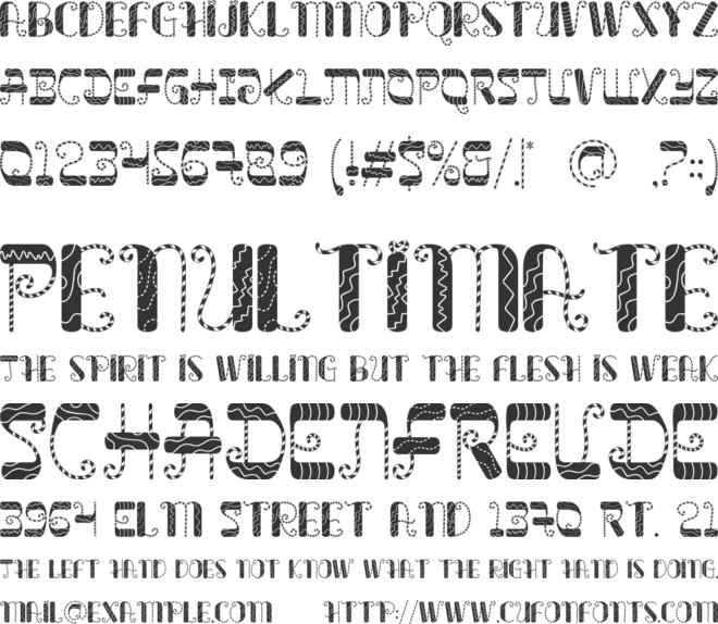 Glitch Sleigh font preview