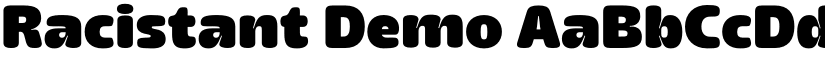 Racistant Demo font