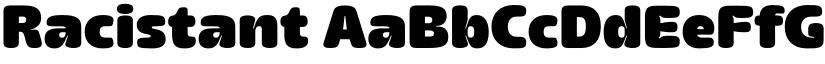 Racistant font