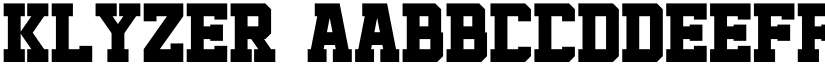 Klyzer font