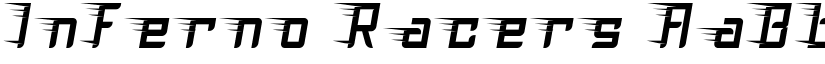 Inferno Racers font