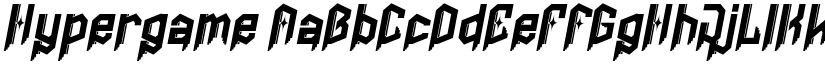Hypergame font