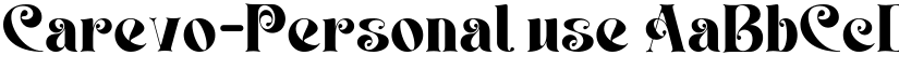 Carevo-Personal use font