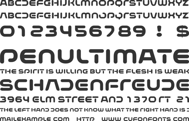 Maxbeda  font preview