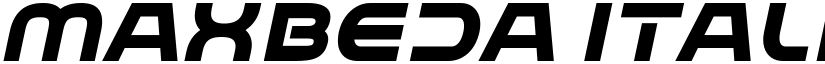 Maxbeda Italic font