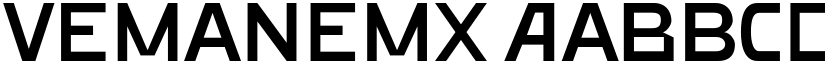 VemanemX font
