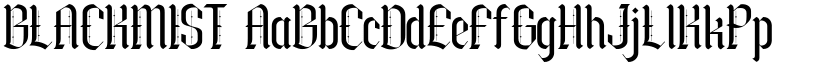 BLACKMIST font