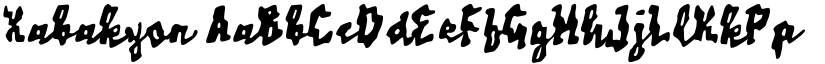Xabakyon font