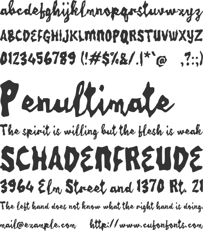 Xablogen font preview