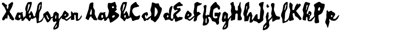 Xablogen font