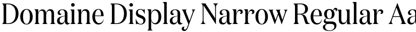 Domaine Display Narrow Regular font