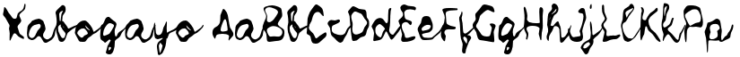Xabogayo font