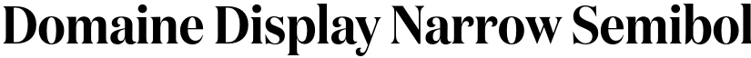 Domaine Display Narrow Semibold font