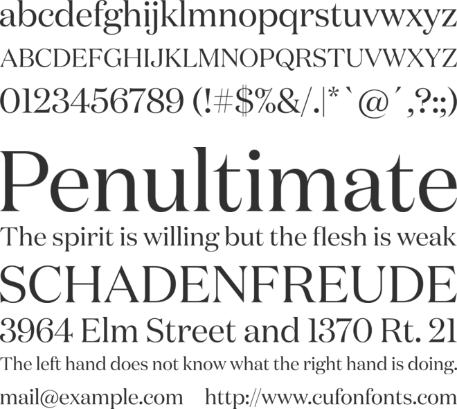 Domaine Display font preview