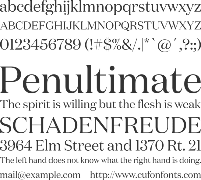 Domaine Display font preview