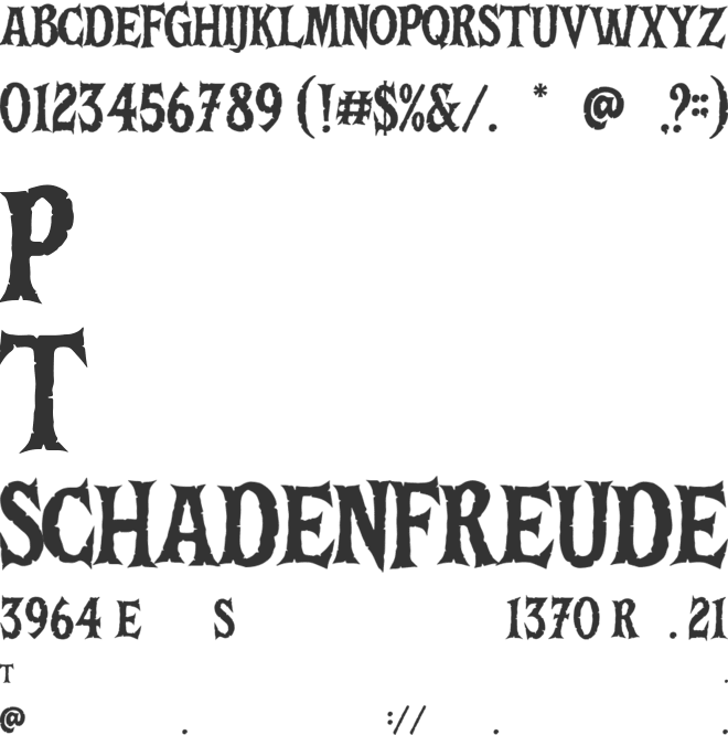 Death Bones font preview