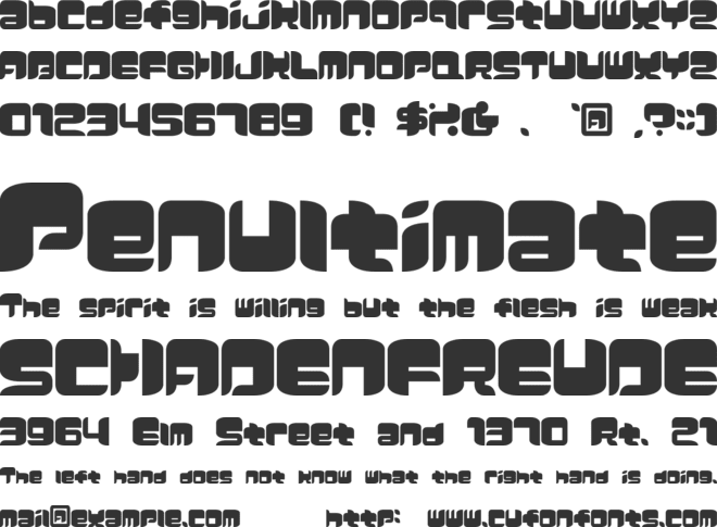 Comicker font preview