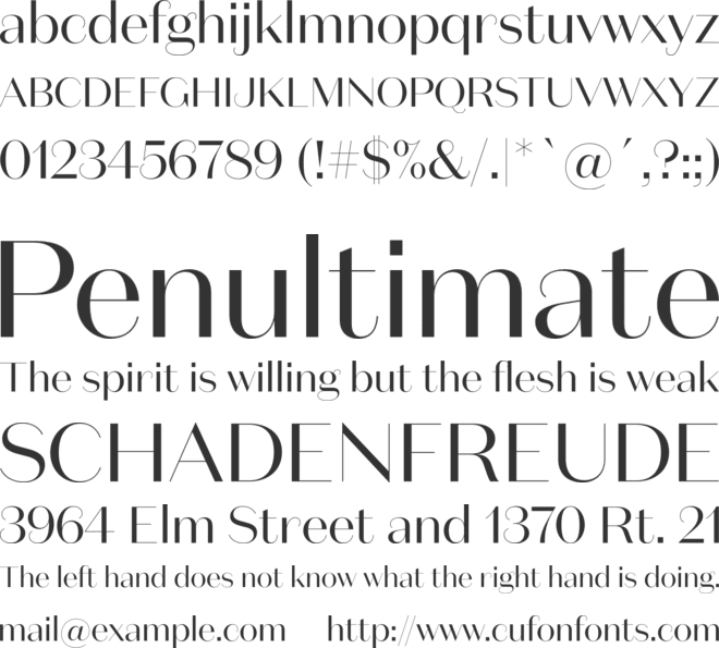 Domaine Sans Display font preview