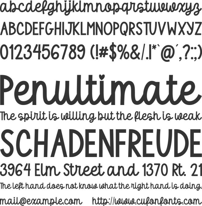 Strawberry Cupcakes Script font preview