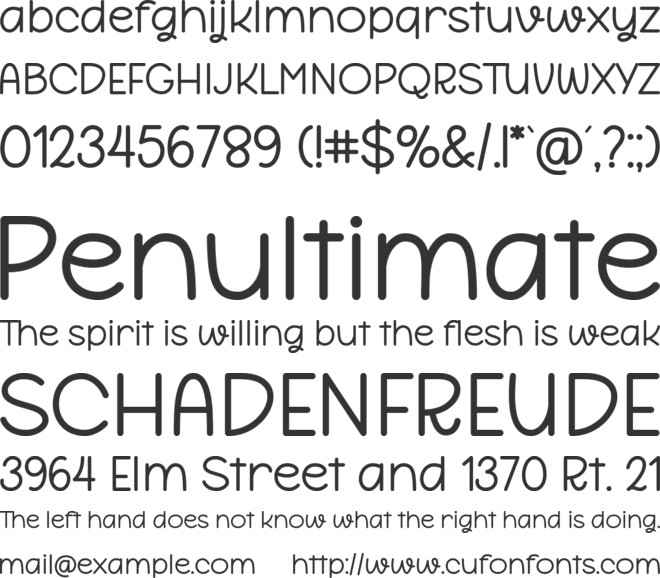 Strawberry Crumble font preview