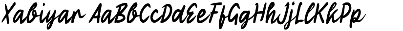Xabiyar font