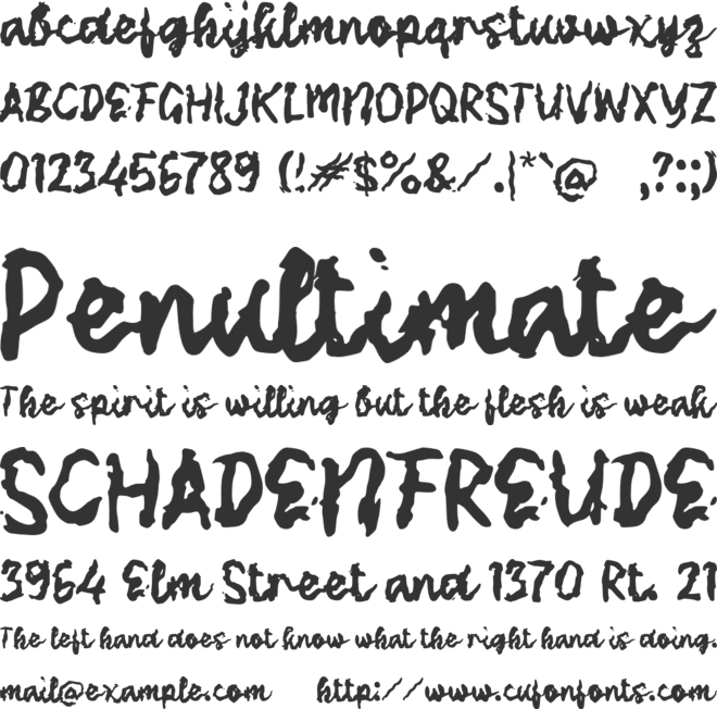 Xabelong font preview