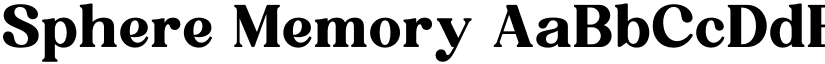 Sphere Memory font