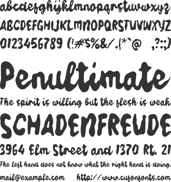 Xabasry font preview