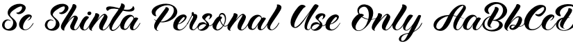 Sc Shinta Personal Use Only font