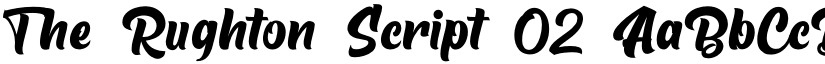 The Rughton Script 02 font