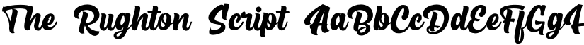 The Rughton Script font