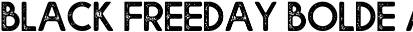Black Freeday Bolde font