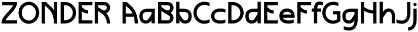 ZONDER font