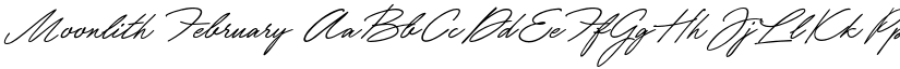 Moonlith February font