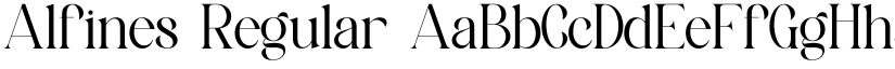 Alfines Regular font