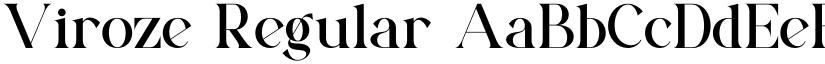Viroze Regular font