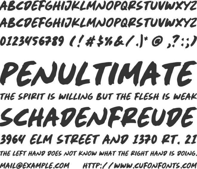 Shadow Anthem font preview