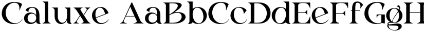 Caluxe font