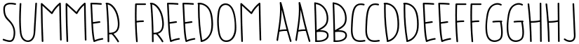 Summer Freedom font