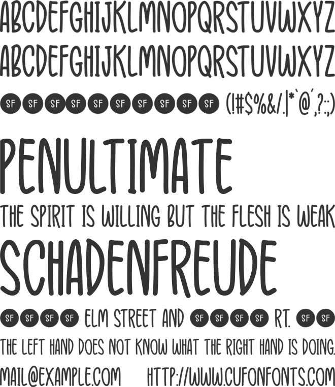 Joyful Journey font preview