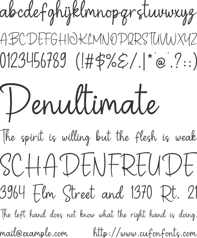 Betaloa font preview