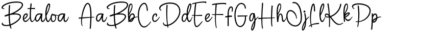 Betaloa font