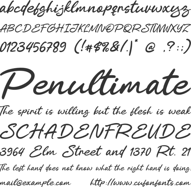 Guadalimar font preview
