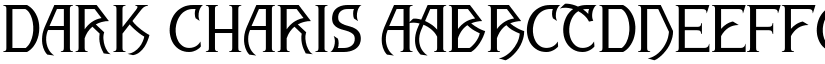 DARK CHARIS font