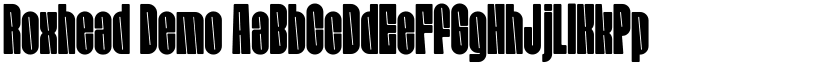 Roxhead Demo font